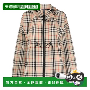 香港直邮潮奢 格纹抽绳夹克 Burberry 女士 巴宝莉 1小时内可退
