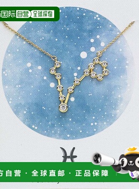 自营sterling forever\'When Stars Align\' 星座项链 - 金-双鱼
