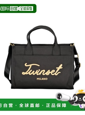自营twin-setTwinset Cotton Women Women's Tote - black 美国奥
