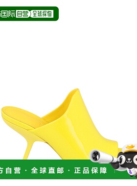 自营salvatore ferragamo时代专利皮革骡子-黄色 美国奥莱直发