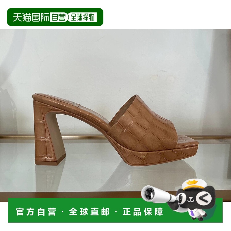自营jeffrey campbell米色女式鳄鱼皮凉鞋 美国奥莱直发