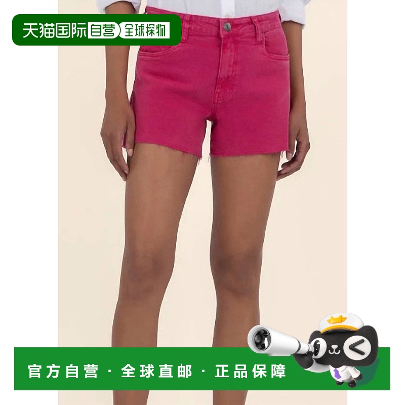 自营 kut from the klothJane Fuchsia紫红色生麻高腰短裤 美国奥