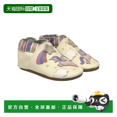 自营Robeez Born to Shine Leather Soft Sole - white 美国奥莱
