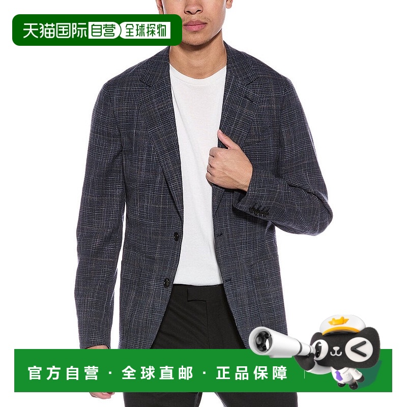 自营 Reiss Belvedere羊毛混纺西装夹克-蓝色 美国奥莱直发