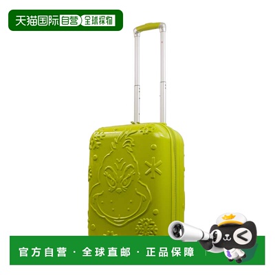 自营苏斯博士格林奇 Ful 22 英寸 Caryon Suitecase 旋转器 - 绿