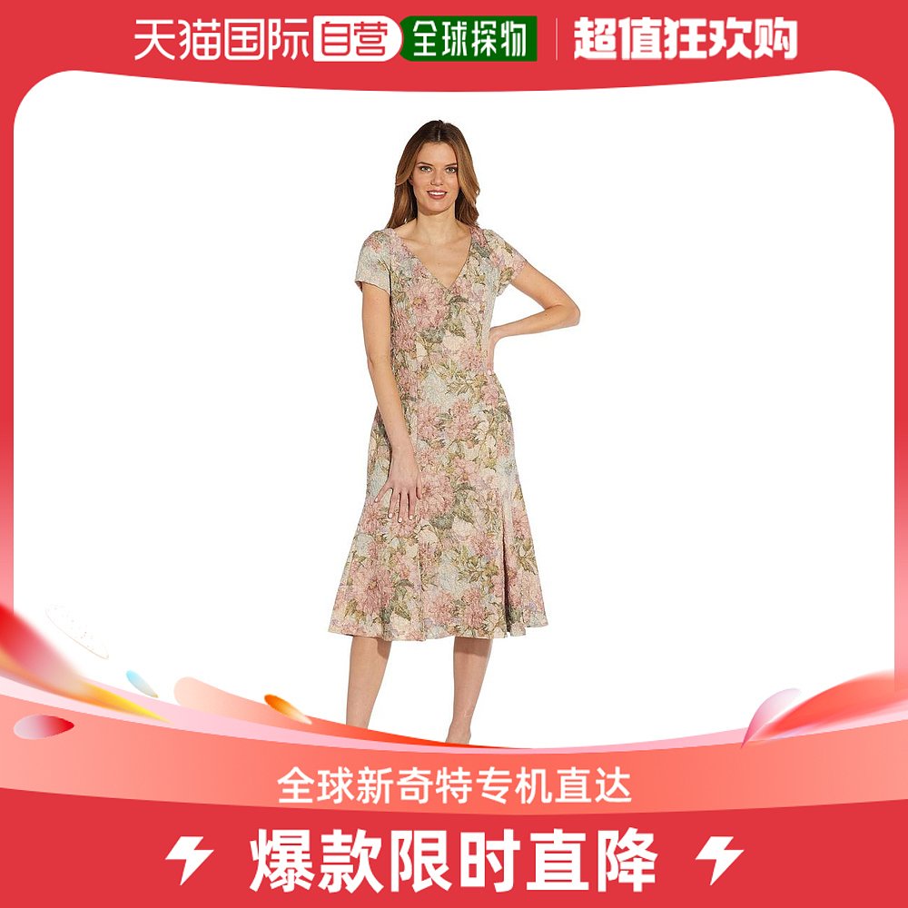 【美国直邮】adrianna papell 女士 连衣裙长裙