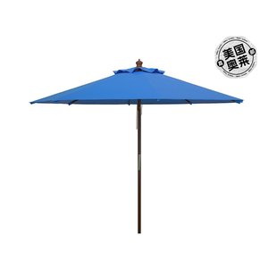 safaviehBethany 9Ft Wooden Umbrella - pacific blue 【美国奥