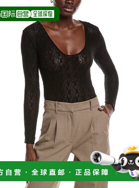 自营Maje Lace Bodysuit - Black 连体衣性感美国直发奥莱