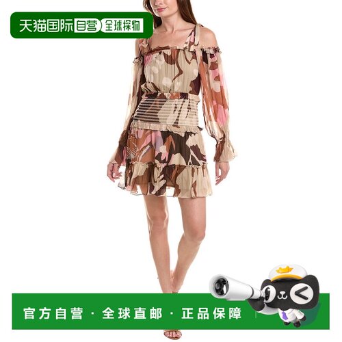 自营rococo sand洛可可沙色 A 字形连衣裙 - 棕色 美国奥莱直发