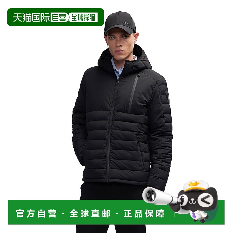 自营 Pajar男式Henrik Channel绗缝轻质弹力羽绒服-黑色 美国奥莱