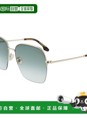 自营Victoria Beckham Metal Women's Sunglasses - gold 美国奥