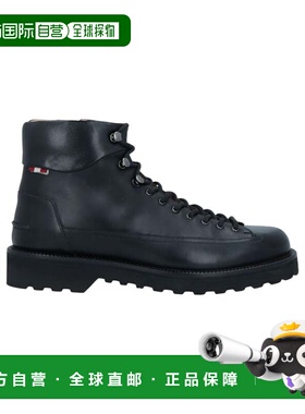 自营Bally Norkwel 6239796 Men's Black Calf Leather Ankle Boo