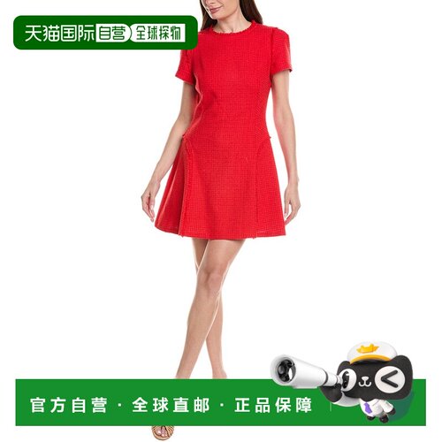 自营Milly Samara Loop迷你连衣裙-红色 美国奥莱直发