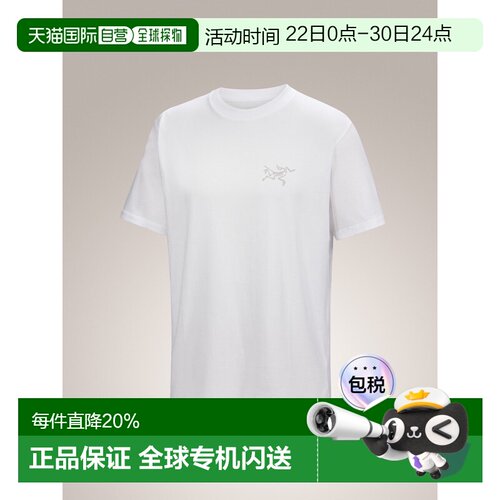 加拿大直邮ARC‘TERYX始祖鸟Kragg SL Cotton男款户外透气T恤