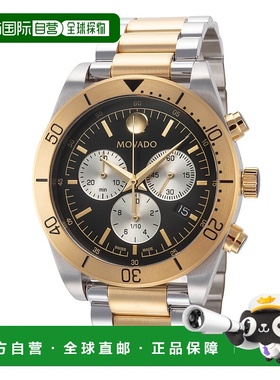 自营Movado Men's Sport 41mm Quartz Watch - silver and gold