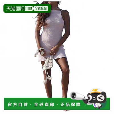 自营 free peopleIlya Smocked迷你连衣裙粉红色粉笔-粉红色粉笔