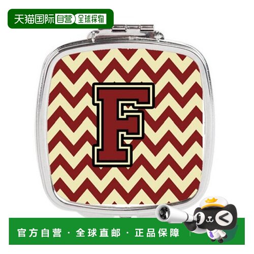 自营Carolines Treasures CJ1061-FSCM 字母 F 雪佛龙栗色和正品