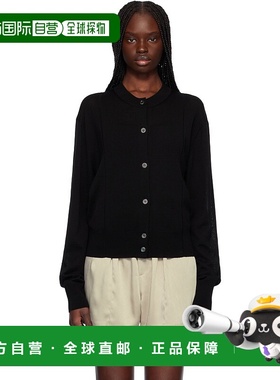 1h可退 香港直邮潮奢 Recto 女士 黑色 Crewneck Sheer Knit 开衫