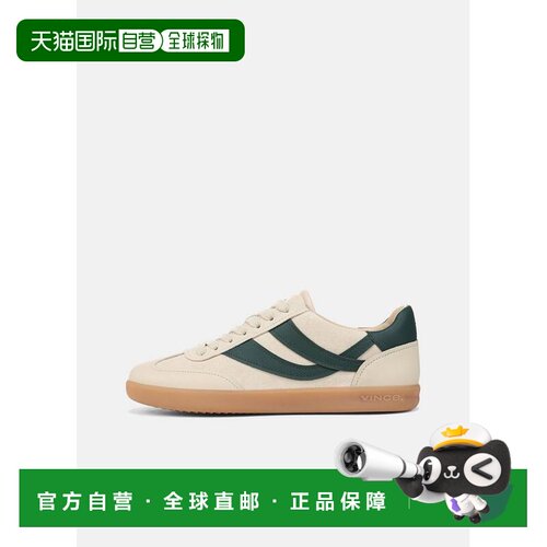 自营vinceOasis皮革运动鞋-月光/台球绿 美国奥莱直发