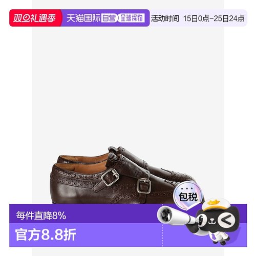 美国直邮MIU MIU-女式小牛皮带扣Brogues