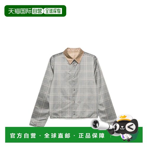 自营dieselCheckered Grey Jacket - grey 美国奥莱直发外套