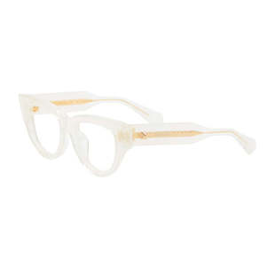Full Square Eyeglasses Crystal Burgundy Rim 自营Valentino