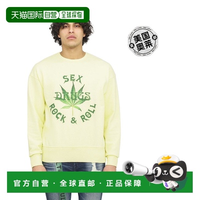 自营 cult of individuality柠檬色新款圆领羊毛绒 - 黄色 美国奥