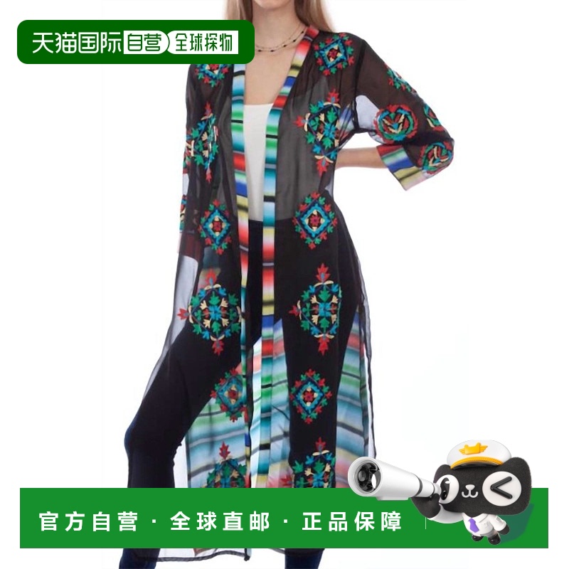 自营 scully黑色刺绣除尘器 美国奥莱直发新款