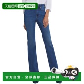 Billie复古翻领牛仔裤 蓝色 美国奥莱直发直筒裤 自营NYDJ 喇叭裤