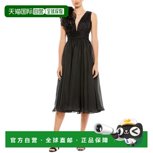 Line 美国奥莱 自营Mac black multi Dress Duggal Cocktail