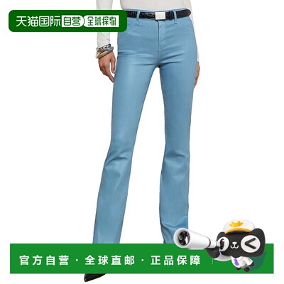 自营 L'AGENCE Selma时尚婴儿靴牛仔裤-蓝色 美国奥莱直发喇叭裤