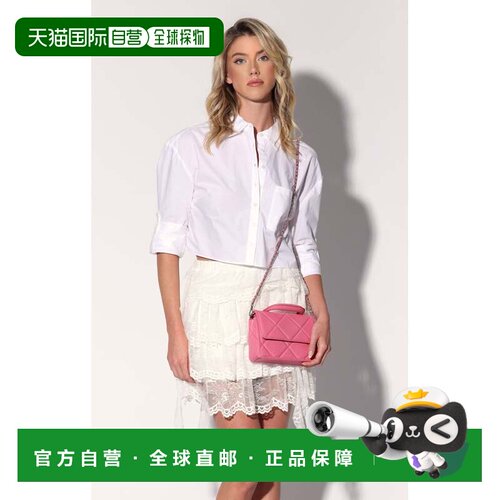 自营walter bakerGENEVIEVE迷你顶部手柄-粉色莲花 美国奥莱直发