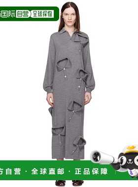 1h可退 香港直邮潮奢 Moschino 莫斯奇诺 女士 灰色 Multi Collar