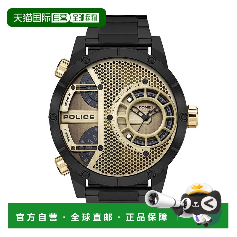 自营Police Stainless Steel Dress Men's Watch - black 美国奥