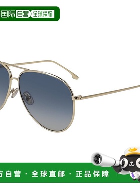 自营Victoria Beckham Metal Women's Sunglasses - gold 美国奥