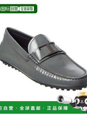 自营 tod'sTOD的Gommino皮革Loafer-灰色 美国奥莱直发豆豆鞋男鞋