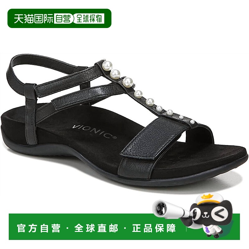 自营vionicWomen's Rest Mikah Sandal In Black - black 美国奥