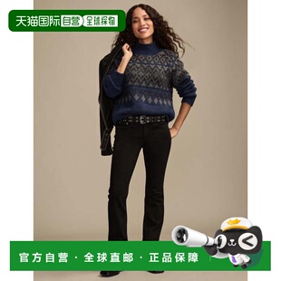 自营lucky brandLucky品牌女中款甜靴-黑色 美国奥莱直发