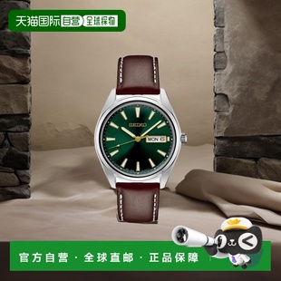 美国直邮SEIKO 通用皮带休闲手表精工表带棕色系列