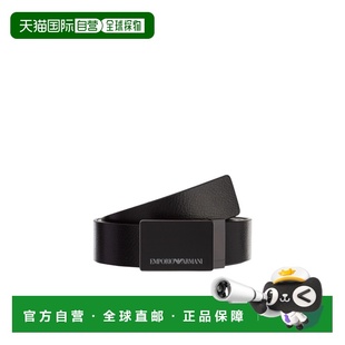 正品 Armani印花LOGO腰带Y4S427YTU7J牛皮新款 皮带 Emporio 自营