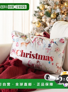 自营 Safavieh Mable 枕头 - 什锦 / 红色 美国奥莱直发