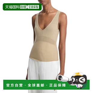 Ribbed Neck 自营Vince brown Blend Tank 美国奥莱直发 Wool