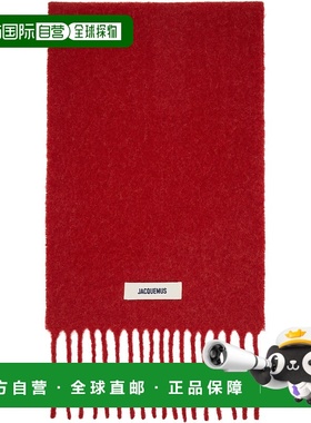 1h可退 香港直邮潮奢 Jacquemus 女士 红色 The Carro 围巾 24HAC