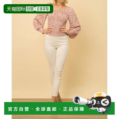 自营 mystree紫红色缩褶灯笼袖衬衫 - 紫红色 美国奥莱直发上衣