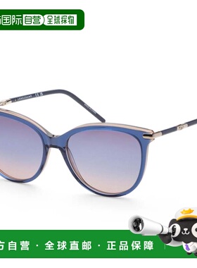 自营Longchamp Women's Blue 54mm Sunglasses - blue 美国奥莱直