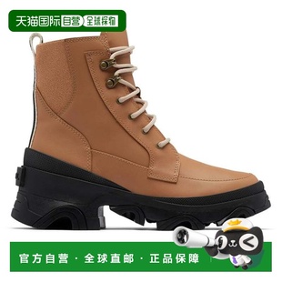 自营Sorel Brex Lace NL4305-253 Boots Brown Leather Waterproo