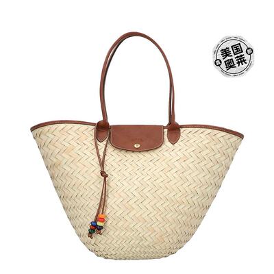 Longchamp Le Panier Pliage XL 草篮包 - 棕色 【美国奥莱】直发