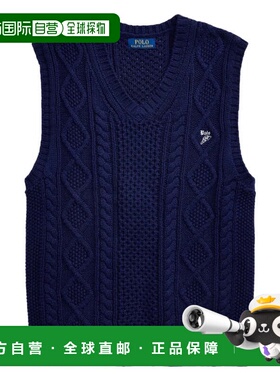 自营Polo Ralph Lauren Men's Aran-Knit Cotton Sweater Vest -