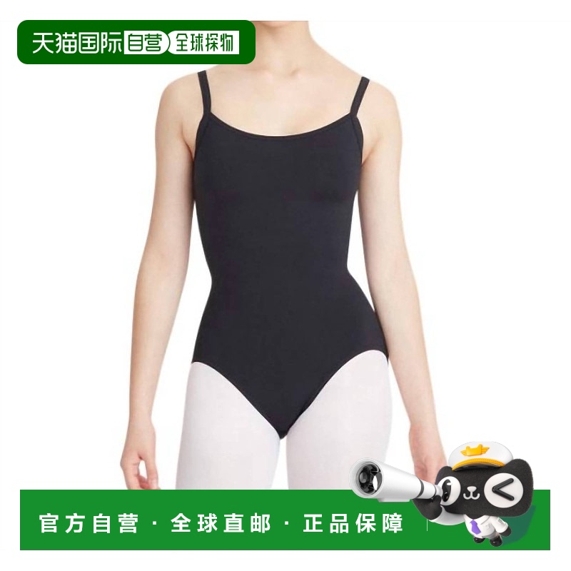 自营 capezioCamisole Leotard与Bratek在黑色-黑色 美国奥莱直发