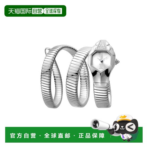 自营just cavalli正义卡瓦利女式22mm手表JC1L022M0055-Silver 美